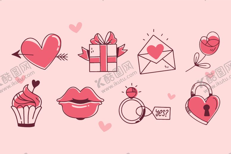 编号：71000709190122024148【酷图网】源文件下载-情人节素材