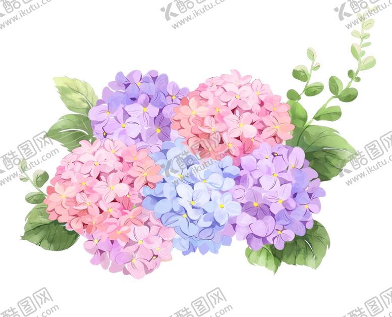 编号：58857604140348136503【酷图网】源文件下载-手绘多彩鲜花