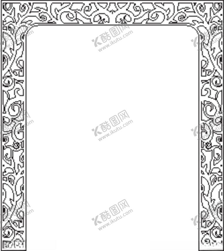 编号：97232909150330546201【酷图网】源文件下载-镂空雕刻背景墙雕花隔断