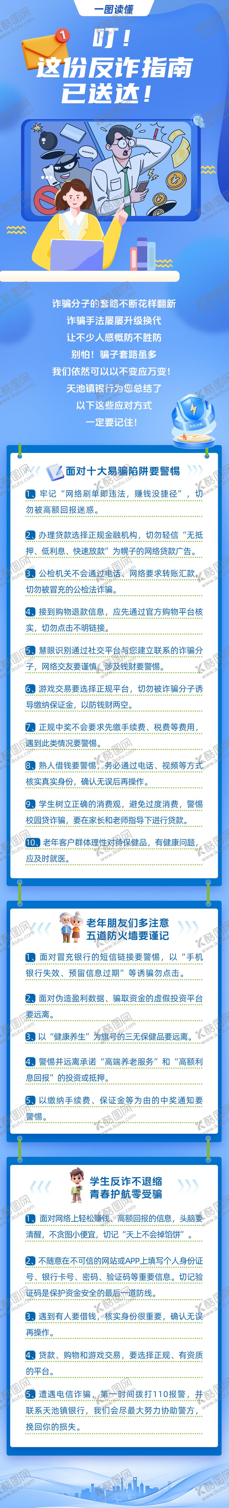 编号：82644809080455342018【酷图网】源文件下载-消保反诈一图读懂长图