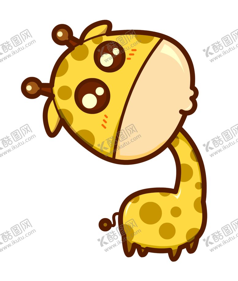 编号：48954405151813046876【酷图网】源文件下载-卡通长颈鹿