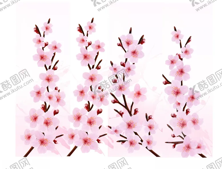 编号：67090603140322341066【酷图网】源文件下载-桃花樱花素材