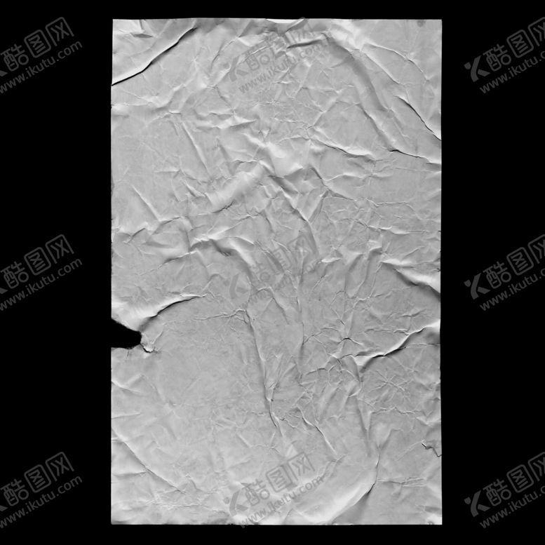 编号：61733702180655202165【酷图网】源文件下载-潮流复古褶皱肌理海报贴图样机