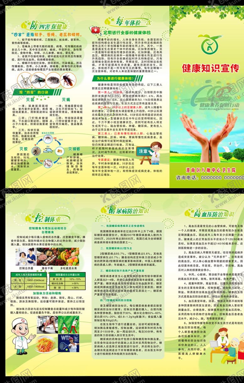编号：15267210310922041454【酷图网】源文件下载-健康知识折页