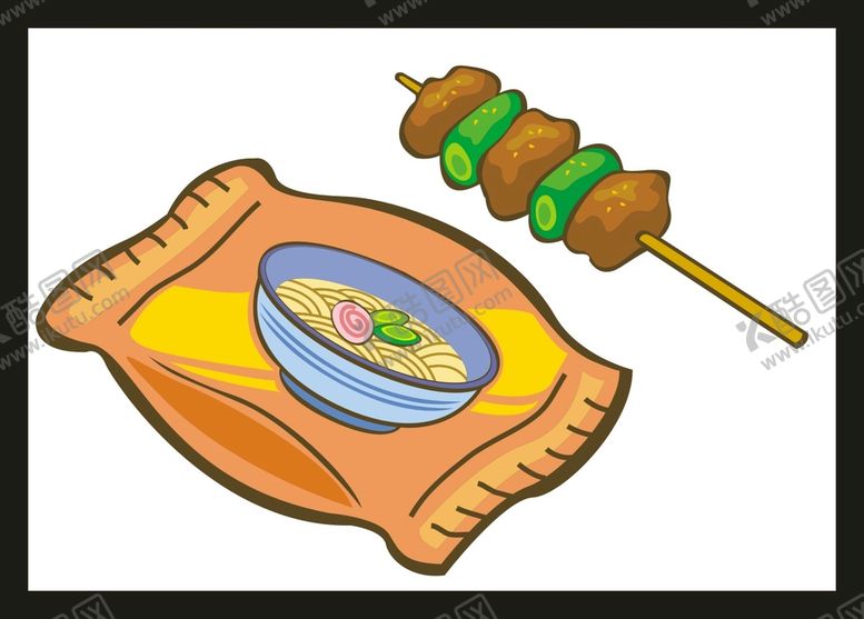 编号：37505910191057431832【酷图网】源文件下载-手绘卡通美食