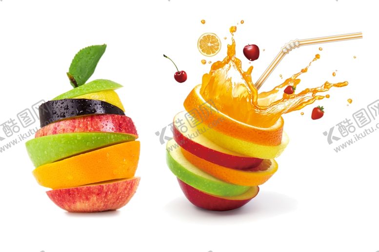 编号：67574109230020331493【酷图网】源文件下载-叠起的水果