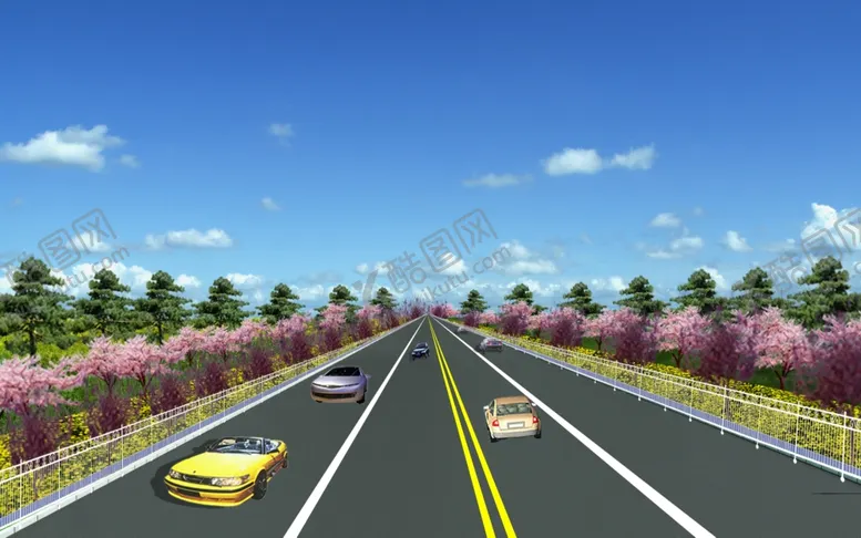 编号：62681704280217287758【酷图网】源文件下载-道路效果图