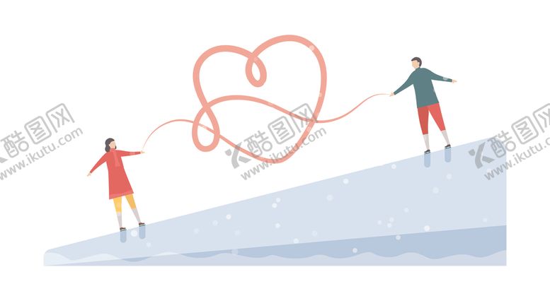 编号：72454210151042288615【酷图网】源文件下载-卡通情侣插画