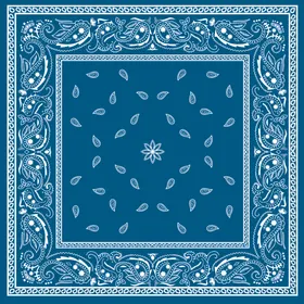 四方连续手绘花朵数码印花