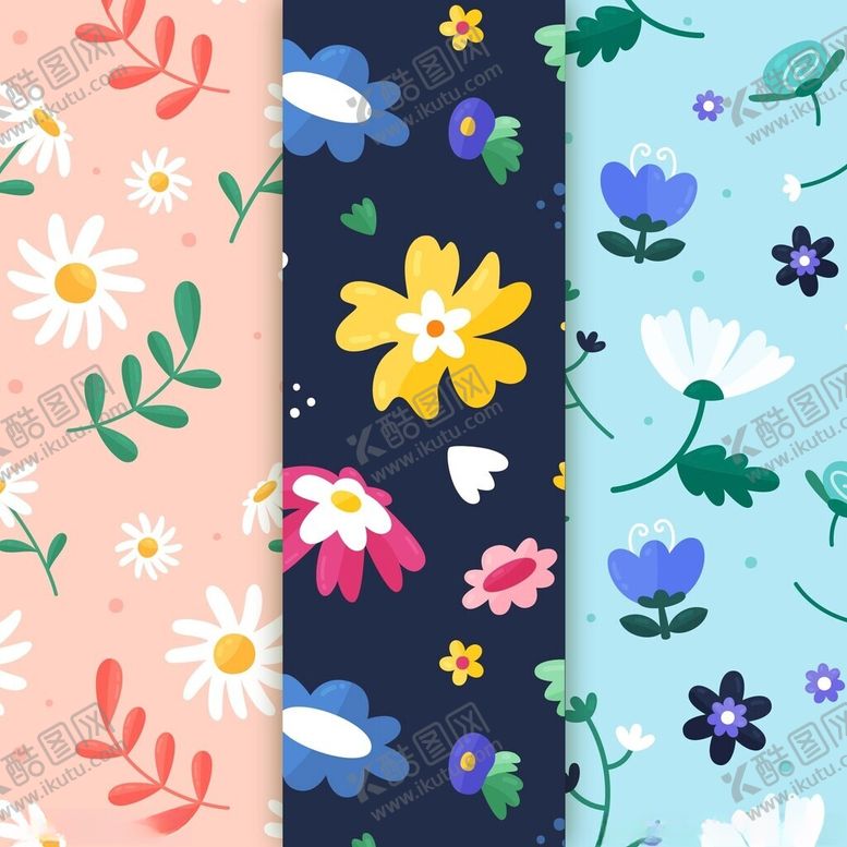 编号：97245004141803518683【酷图网】源文件下载-花卉图案背景