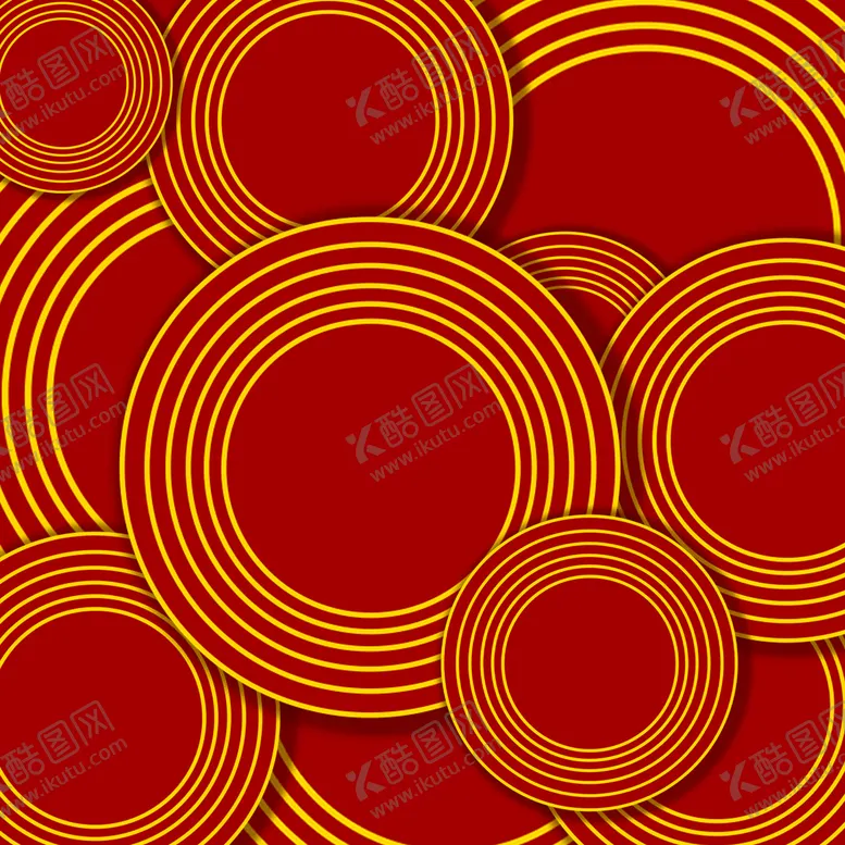 编号：34219510090112309463【酷图网】源文件下载-商务高端红色喜庆圆形科技背景