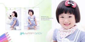 快乐成长幼儿少儿纪念相册模板