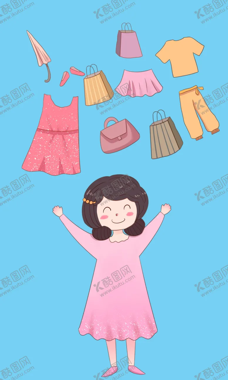 编号：22293104222317266480【酷图网】源文件下载-购物女孩