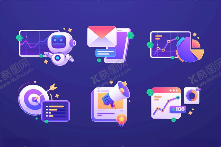 编号：38719504022113346298【酷图网】源文件下载-科技办公图案