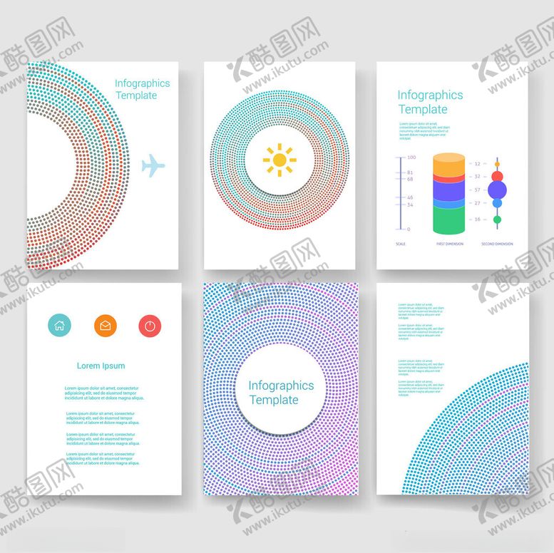 编号：44484004090146503872【酷图网】源文件下载-多彩几何风格创意卡片设计