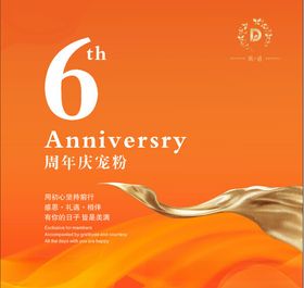 6周年庆展板