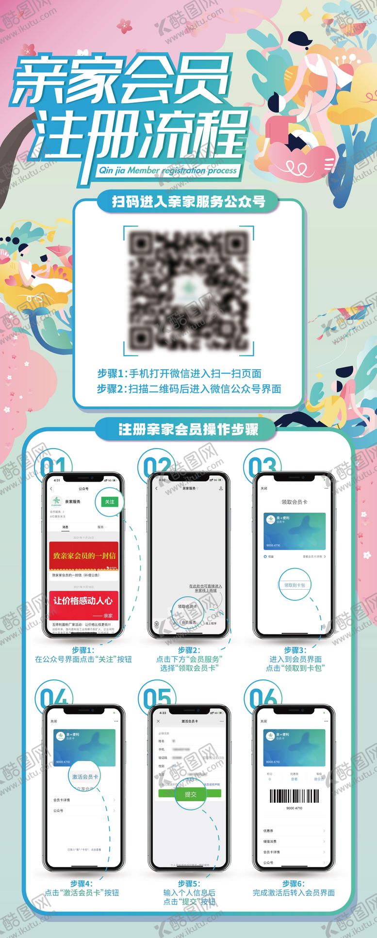 编号：74946412020136422656【酷图网】源文件下载-会员注册流程展架易拉宝