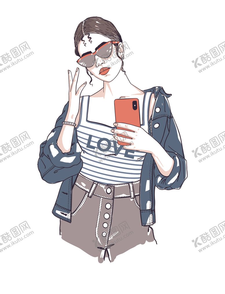 编号：26599506232210459281【酷图网】源文件下载-时尚女孩