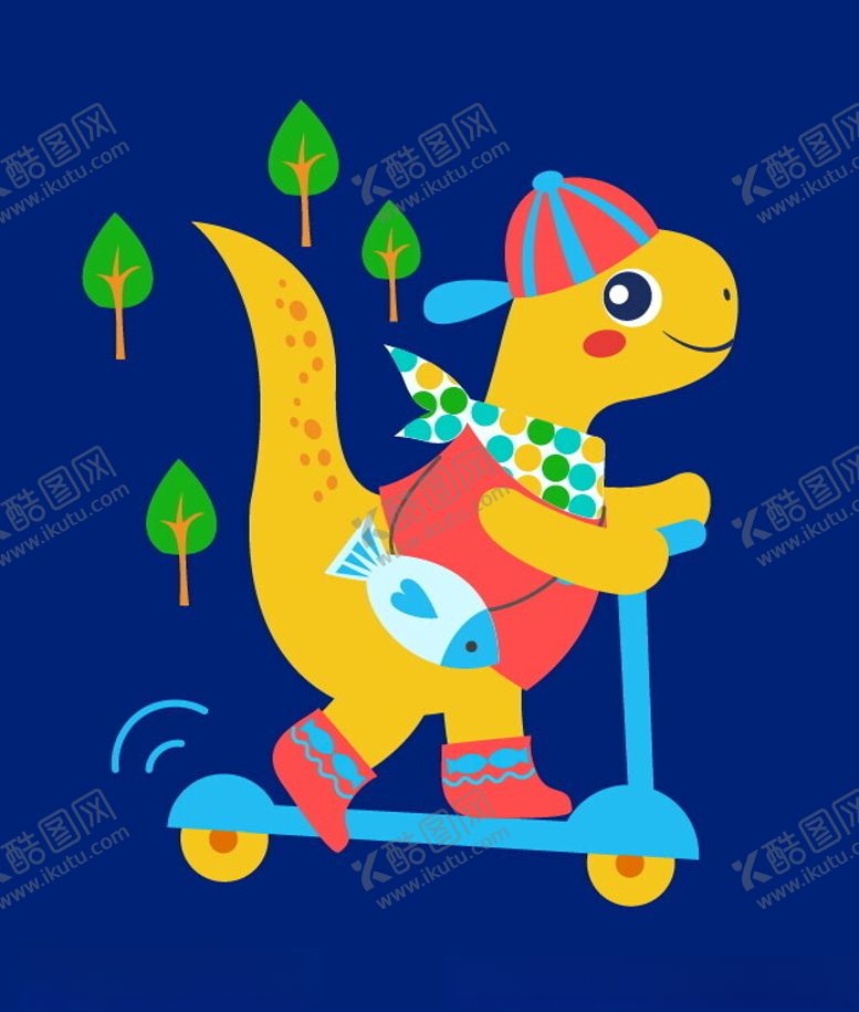 编号：55368102142140108893【酷图网】源文件下载-卡通恐龙图案