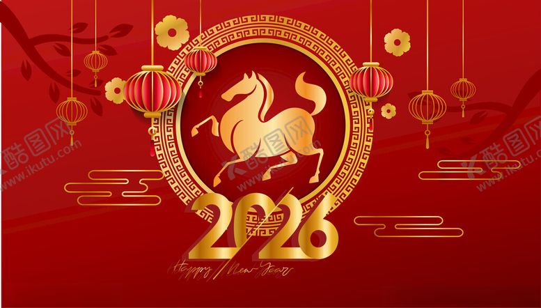 编号：80817203312146004717【酷图网】源文件下载-马年背景