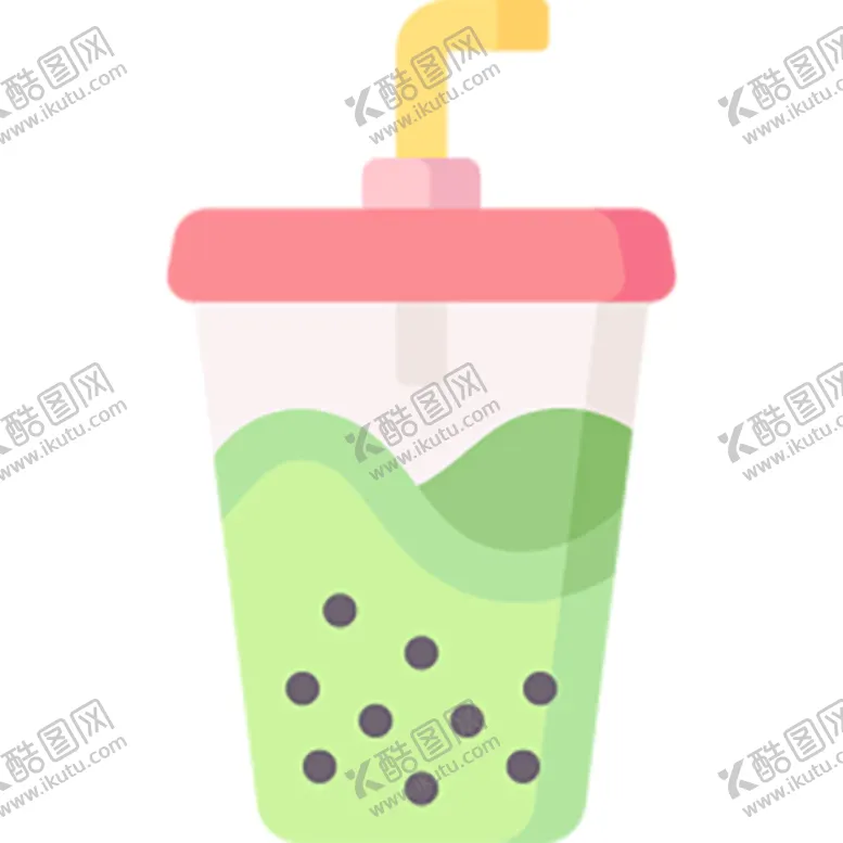 编号：04517810080238349507【酷图网】源文件下载-珍珠奶茶图标