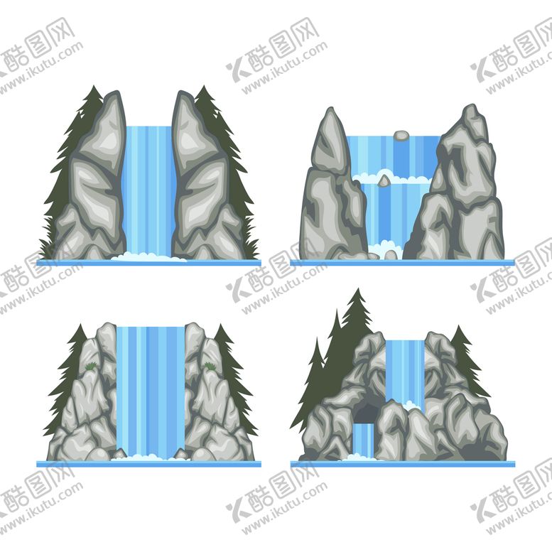 编号：78841910170651343609【酷图网】源文件下载-瀑布 