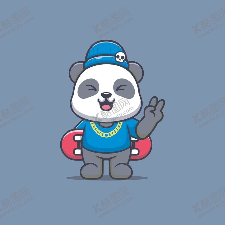 编号：89687402030148294626【酷图网】源文件下载-可爱熊猫矢量卡通插画