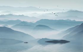 水墨群山
