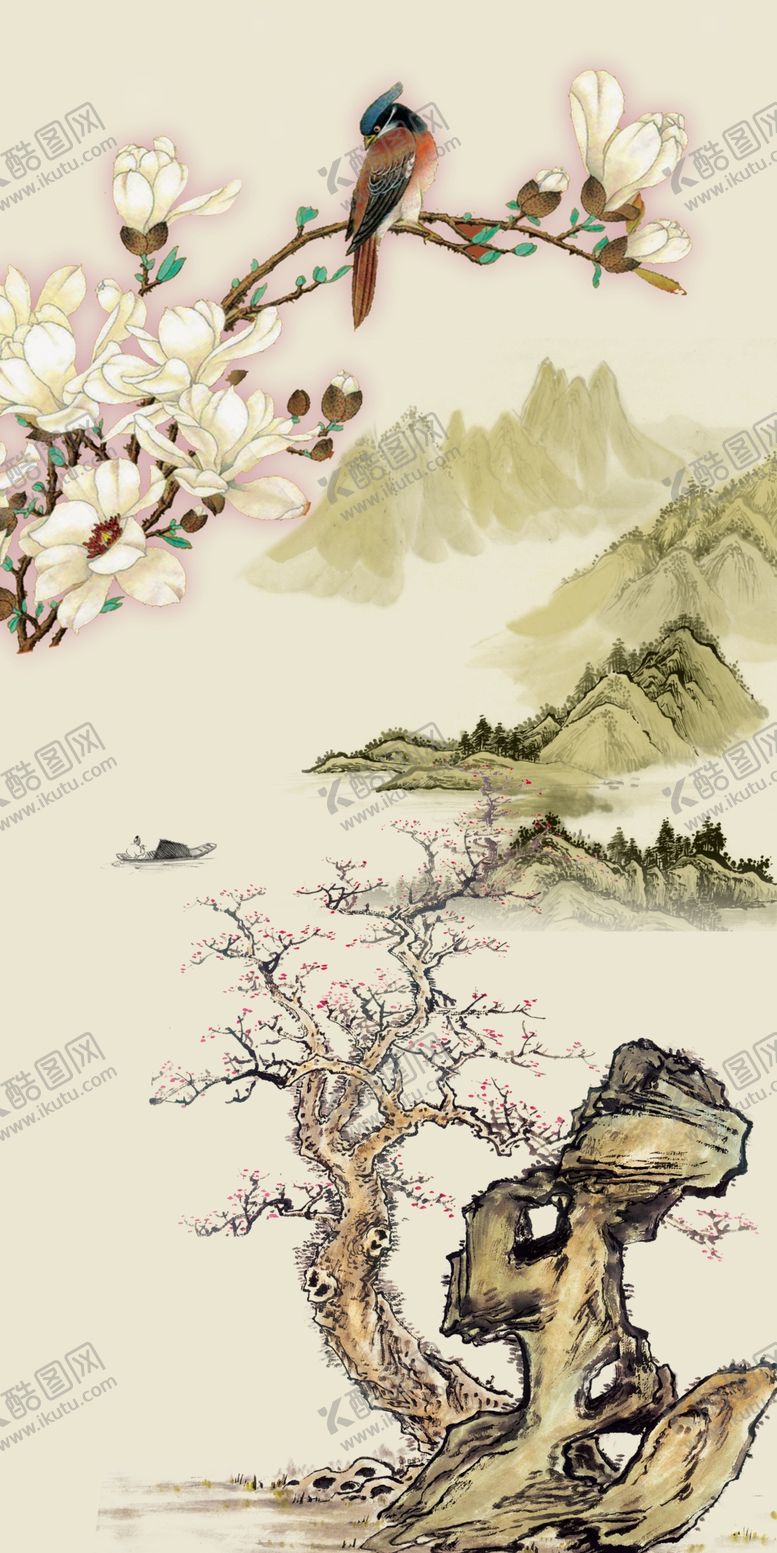 编号：32334210311710348632【酷图网】源文件下载-意境山水画