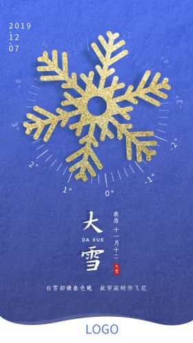 编号：57390310300543195822【酷图网】源文件下载-蓝色大雪节气地产