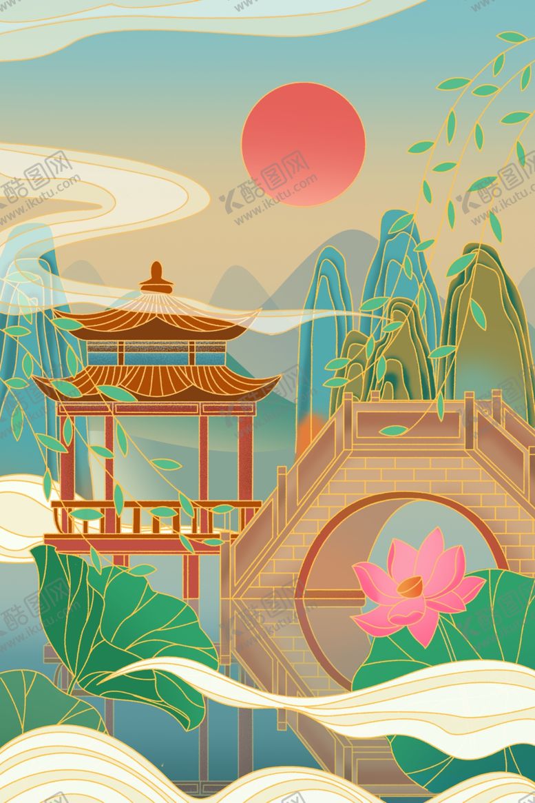 编号：62898305131053196287【酷图网】源文件下载-国潮风景