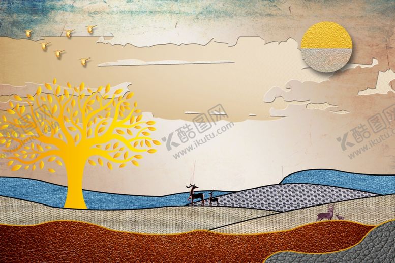 编号：43778109100144032265【酷图网】源文件下载-电视背景墙