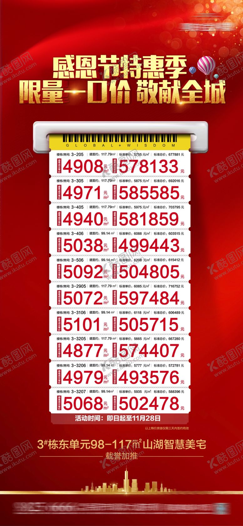 编号：62254507080117166515【酷图网】源文件下载-异形价格表