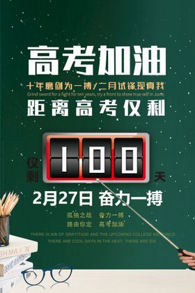 2021高考倒计时100天海报