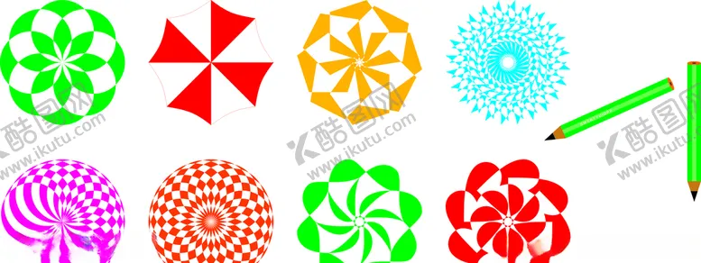 编号：28382807020714364396【酷图网】源文件下载-五彩缤纷的花型