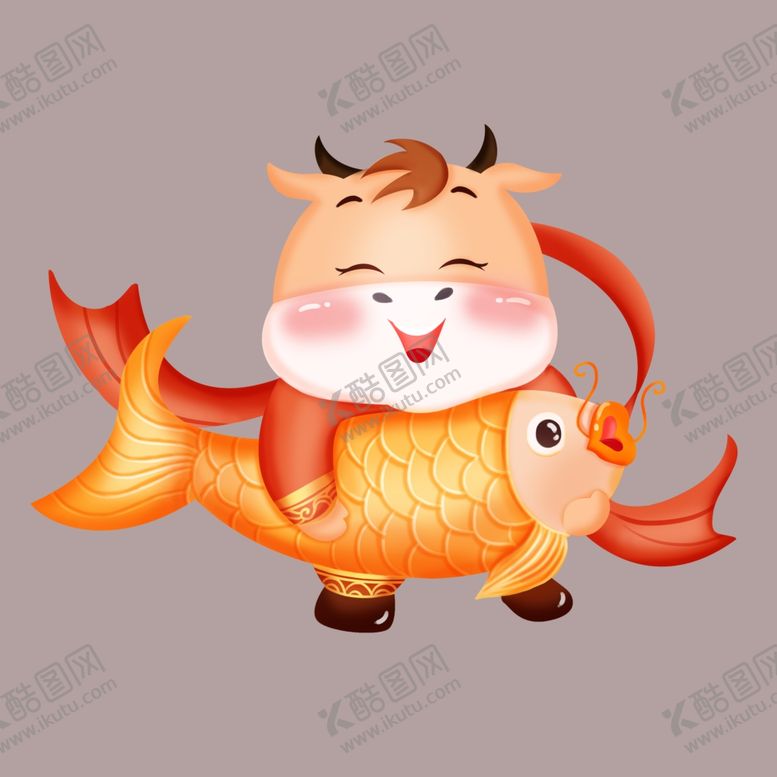 编号：58823601201219135358【酷图网】源文件下载-国潮锦鲤素材 