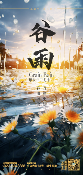 谷雨节气海报