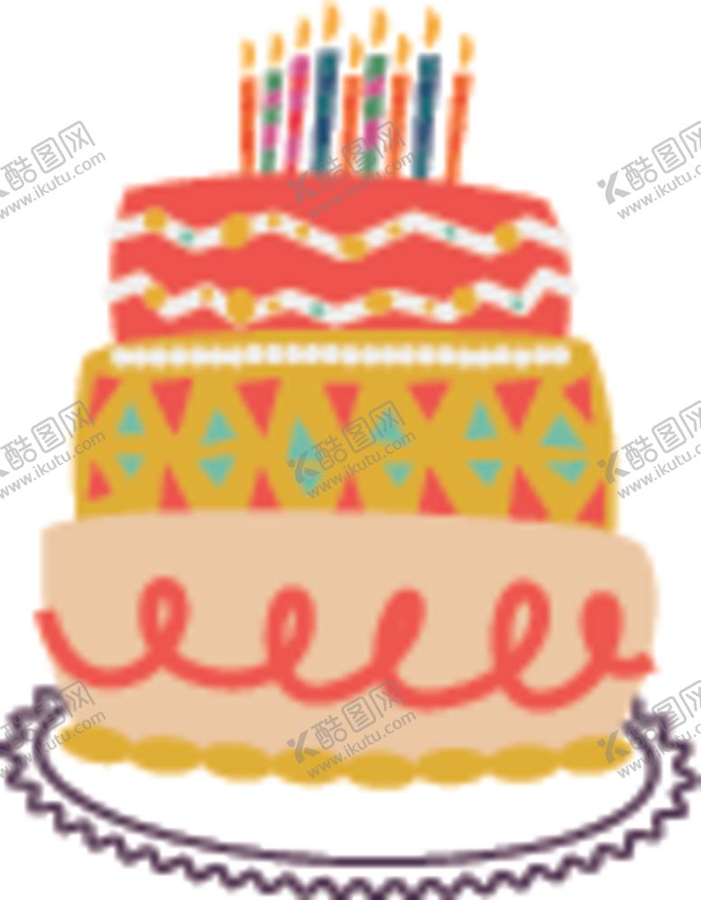 编号：80844405150840552481【酷图网】源文件下载-生日蛋糕