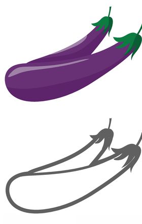卡通手绘蔬菜素材