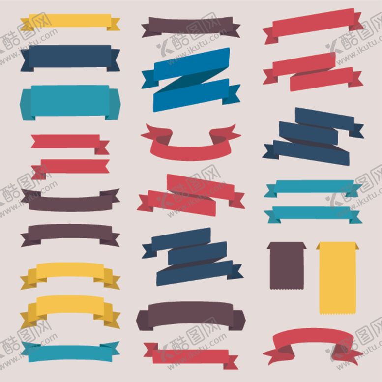 编号：40148309191630151458【酷图网】源文件下载-标签飘带