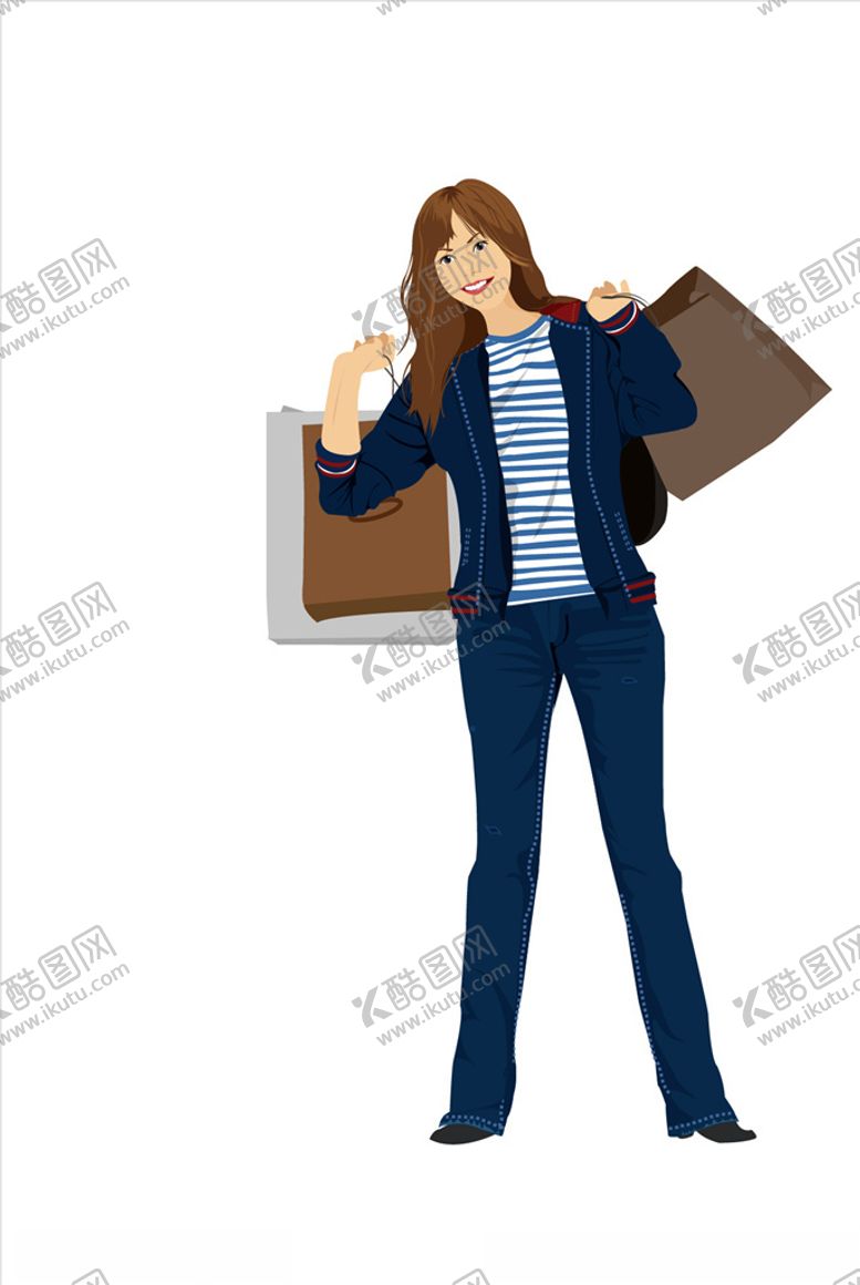 编号：23226410251944317768【酷图网】源文件下载-卡通女人