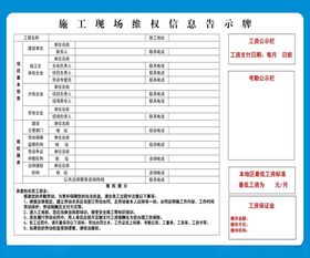 农民维权信息告示牌