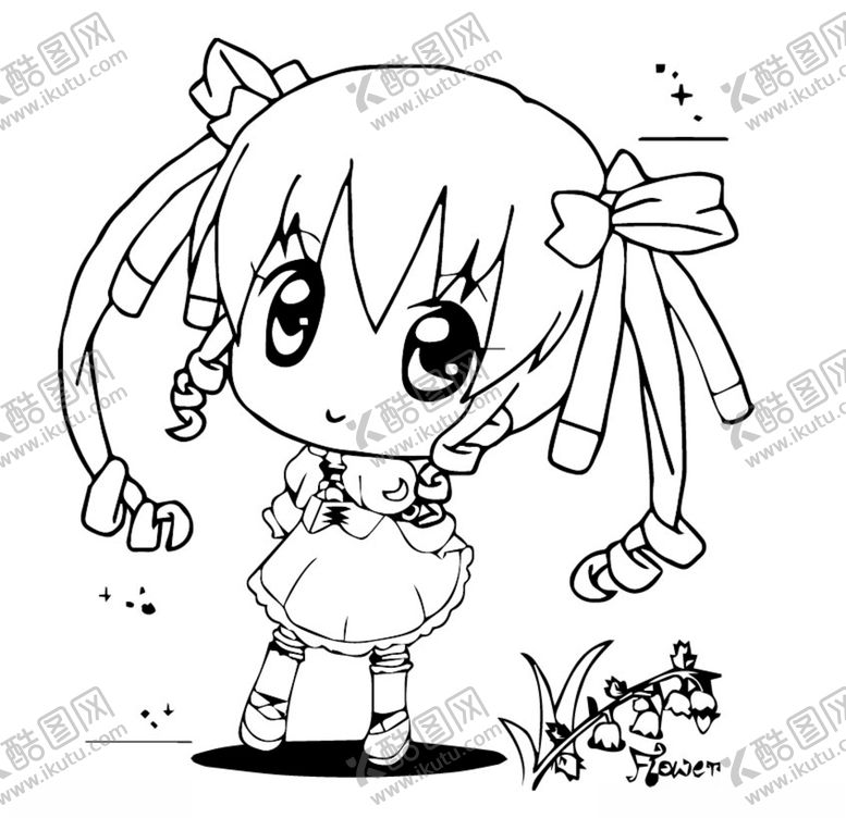 编号：83705511010904087791【酷图网】源文件下载-卡通少女素材AI格式