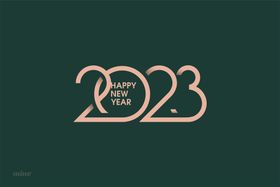 2023字体设计新年