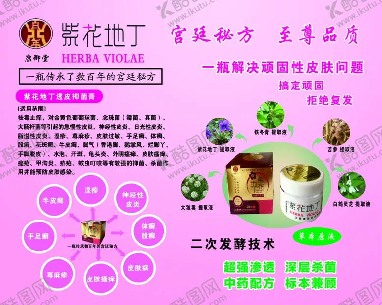 编号：88836809090349087317【酷图网】源文件下载-紫花地丁展板去痒