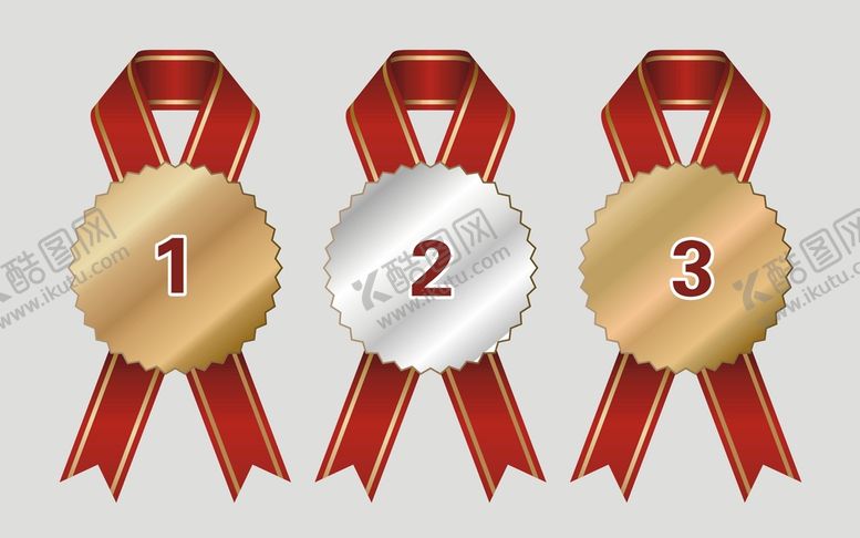 编号：44134310150917312669【酷图网】源文件下载-金银铜牌