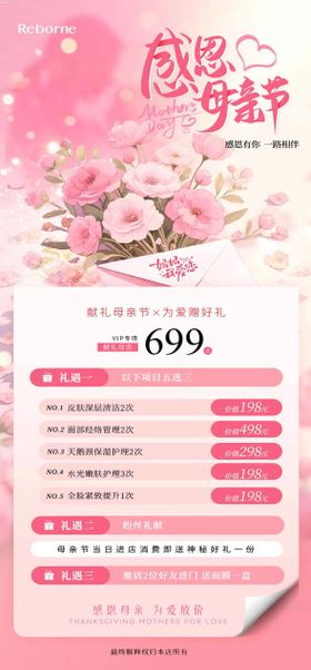医美母亲节活动海报