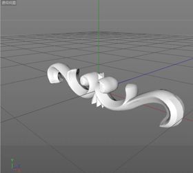 C4D模型欧式雕花