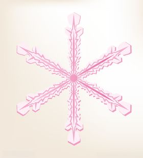 精美雪花矢量模板素材
