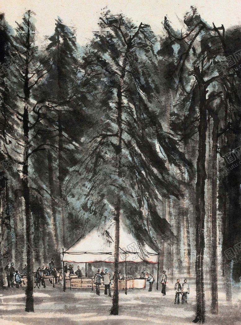 编号：79034609150047213799【酷图网】源文件下载-李可染国画